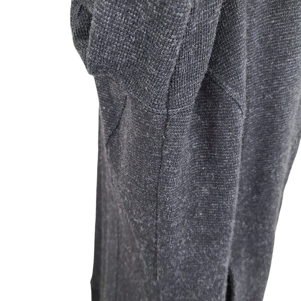Mountain Hardwear wool blend black gray buttoned sweater cardigan Large - Picture 5 of 15